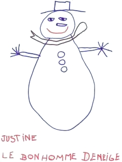 le dessin de Justine